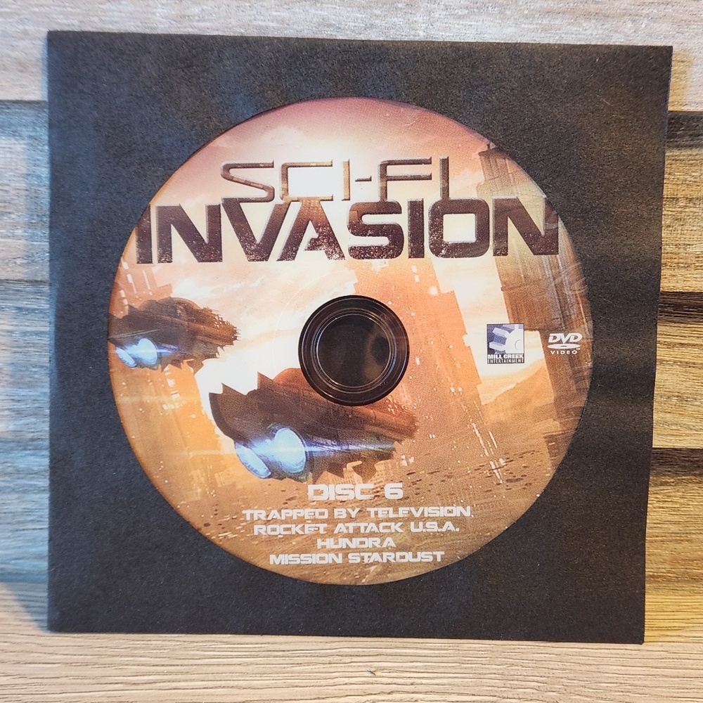 🖤 Sci Fi Invasion Science Fiction DVD Disc 6  4 Movies